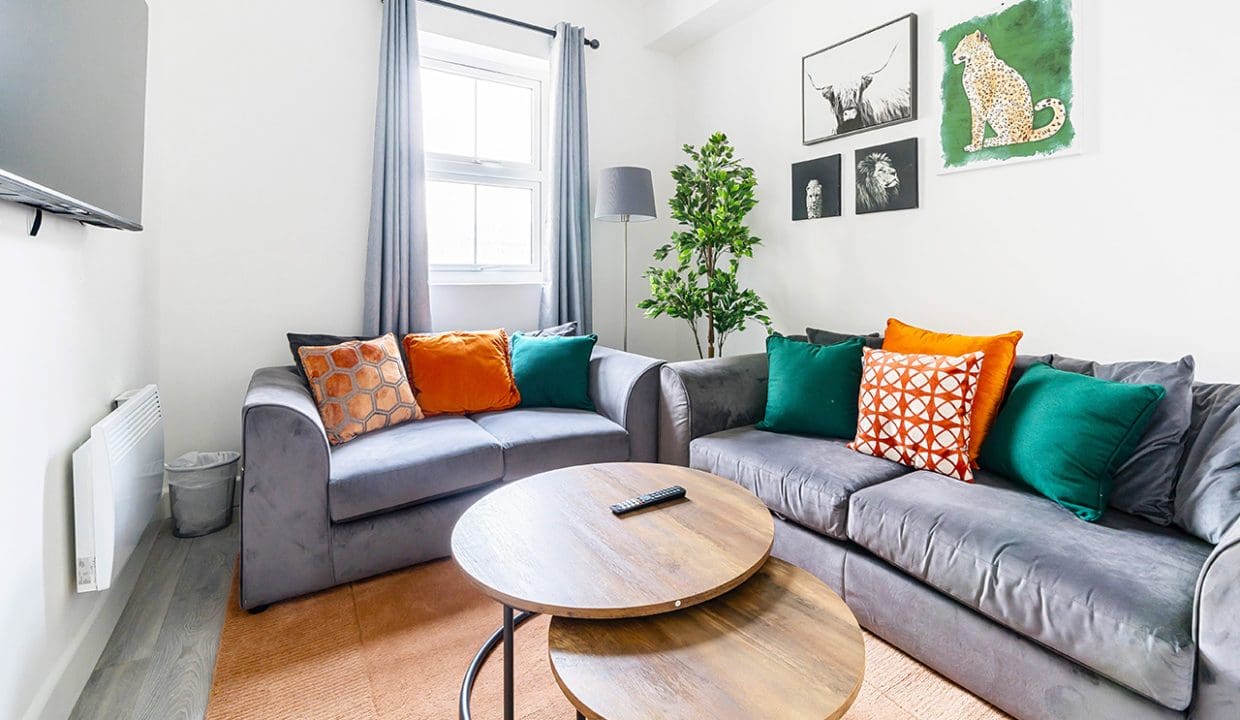 Entertainment Area with Coffee Table