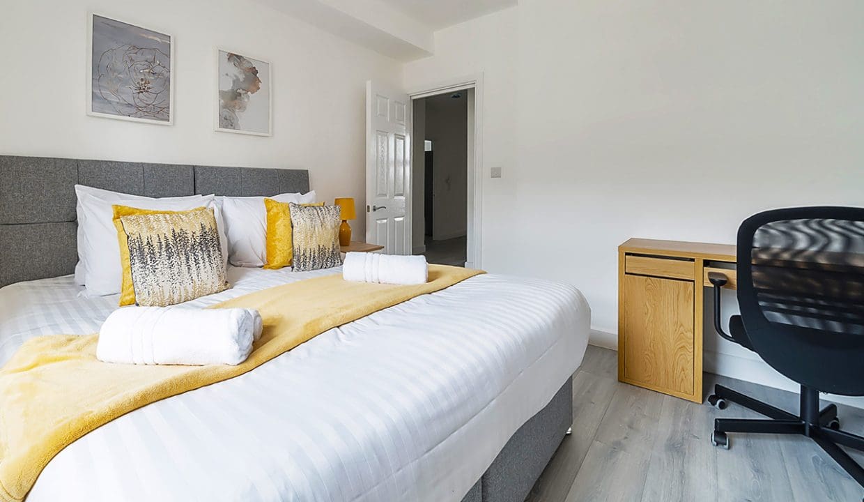 Master Bed with Working Station