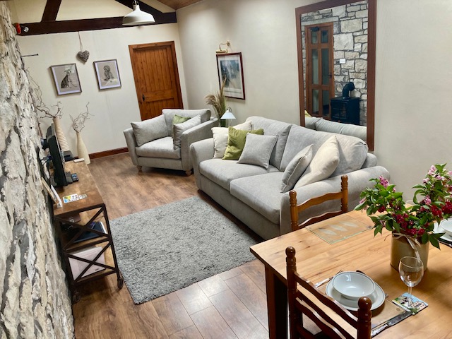 The Long Barn - New - Living Room Dog Friendly Holiday Cottage North Wales