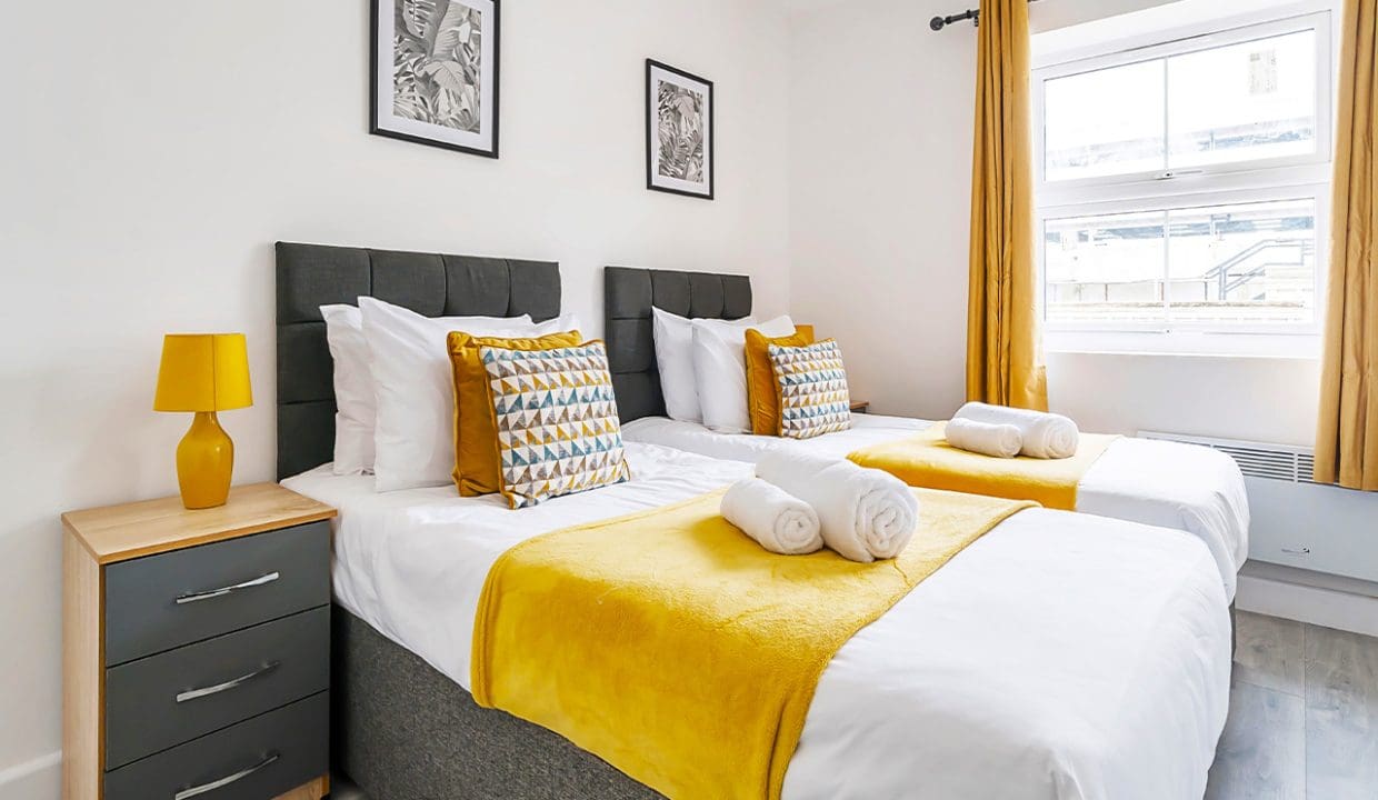 Twin Beds with Window